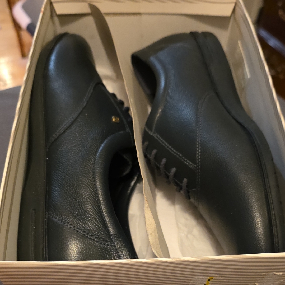Black Leather Men's Shoes